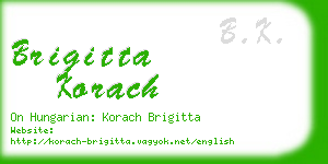 brigitta korach business card